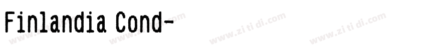 Finlandia Cond字体转换